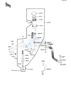 KXT 250 A [TECATE] (A1) [TECATE] drawing REAR MASTER CYLINDER -- 84 A1- -