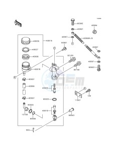 ZX 600 E [NINJA ZX-6] (E1-E3) [NINJA ZX-6] drawing REAR MASTER CYLINDER