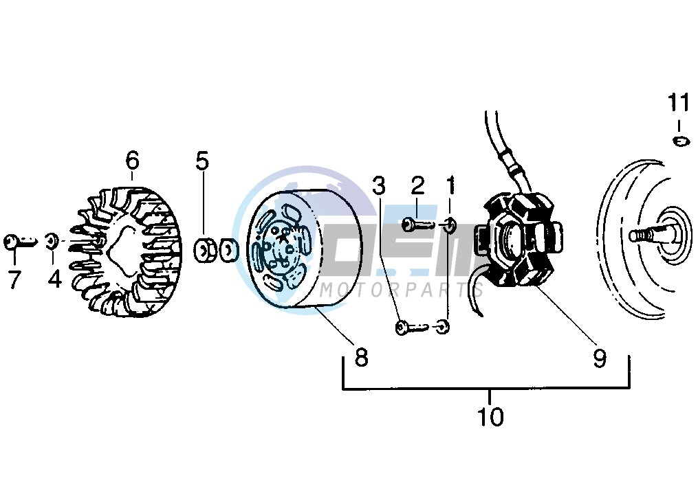 Flywheel magneto