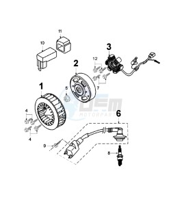 VIVA XRN EU1 drawing IGNITION PART