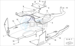 Sport City Street 125 4t 4v e3 drawing Central body II