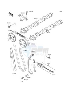 ZR 1100 C [ZRX1100] (C3-C4) drawing CAMSHAFT-- S- -_TENSIONER