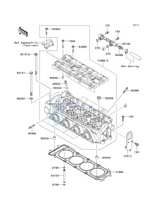 JT 1500 A [STX-15F] (A6F-A9F) A8F drawing CYLINDER HEAD