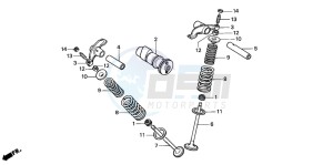 CRF100F drawing CAMSHAFT/VALVE