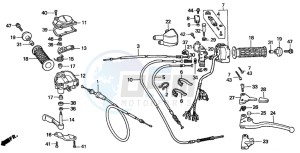 TRX300 FOURTRAX 300 drawing HANDLE SWITCH