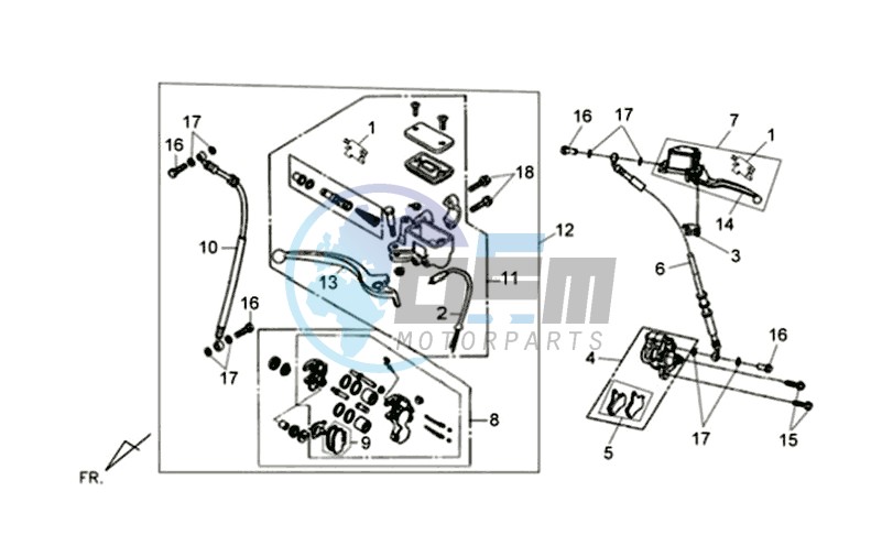 BRAKE LEVER / BRAKE CALIPER / BRAKE LINES