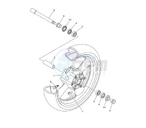 MT-01S 1700 drawing FRONT WHEEL