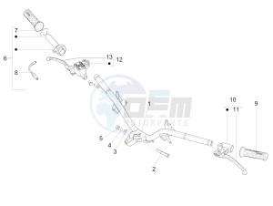 Fly 150 4T 3V ie (APAC) drawing Handlebars - Master cil.