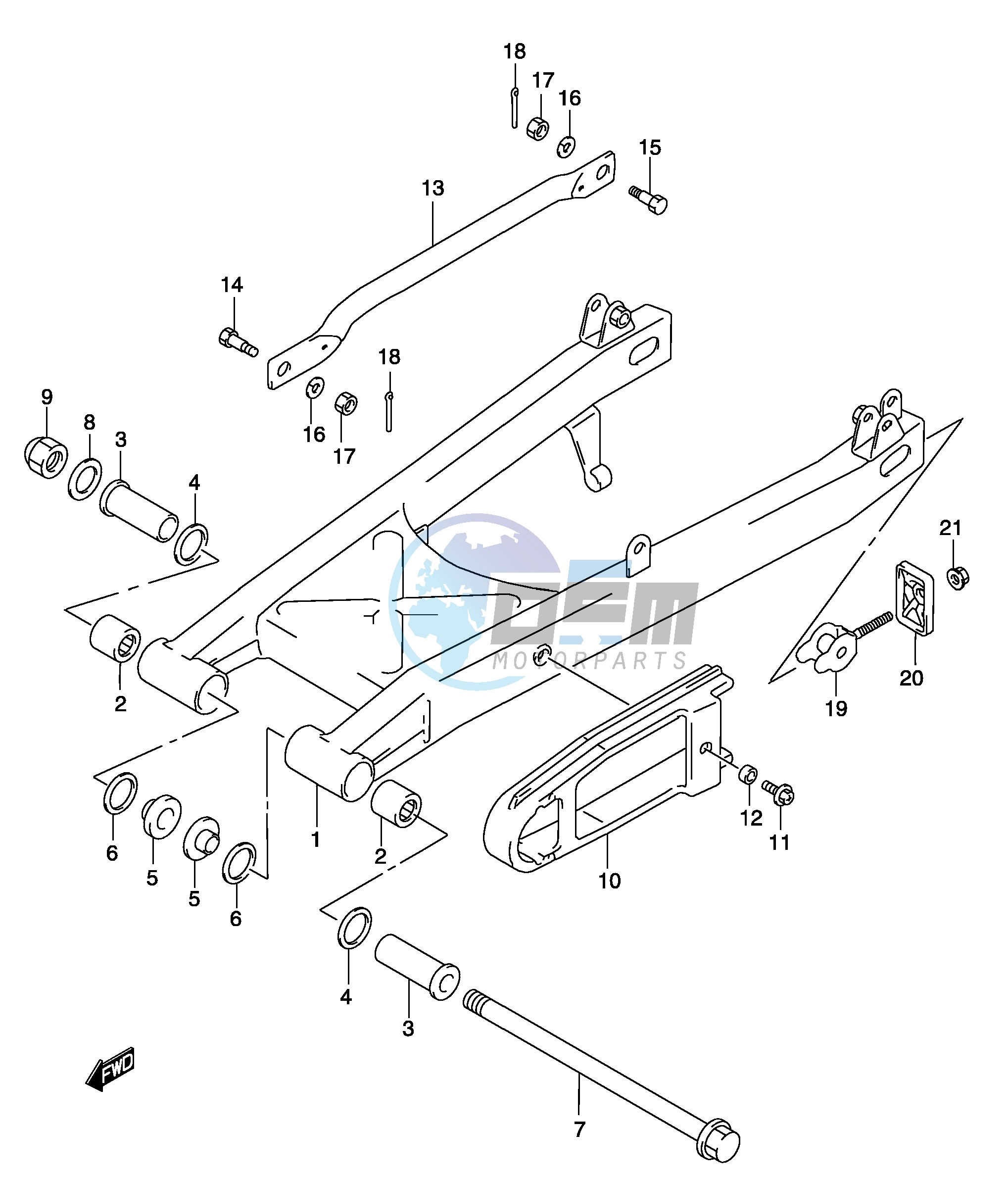 REAR SWINGING ARM