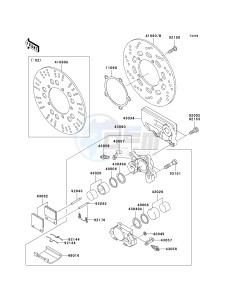 ZX 1200 C [NINJA ZZR 1200] (C1-C4) [NINJA ZZR 1200] drawing REAR BRAKE