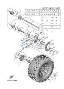 YXF850ES YX85FPSP (BARM) drawing REAR WHEEL