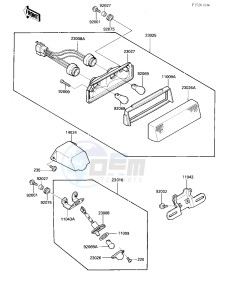 ZX 600 B [NINJA 600RX] (B1) [NINJA 600RX] drawing TAILLIGHT