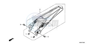 CRF250RG CRF250R ED drawing REAR FENDER