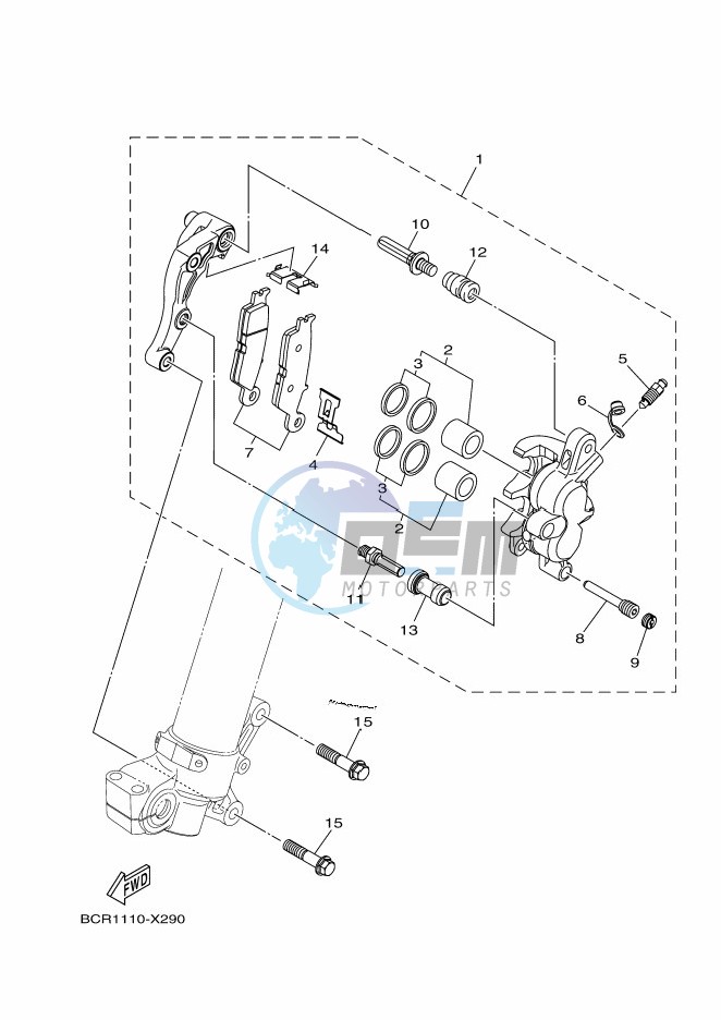 FRONT BRAKE CALIPER