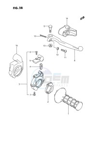 RM80 (E3) drawing RIGHT HANDLE SWITCH (MODEL G H J)