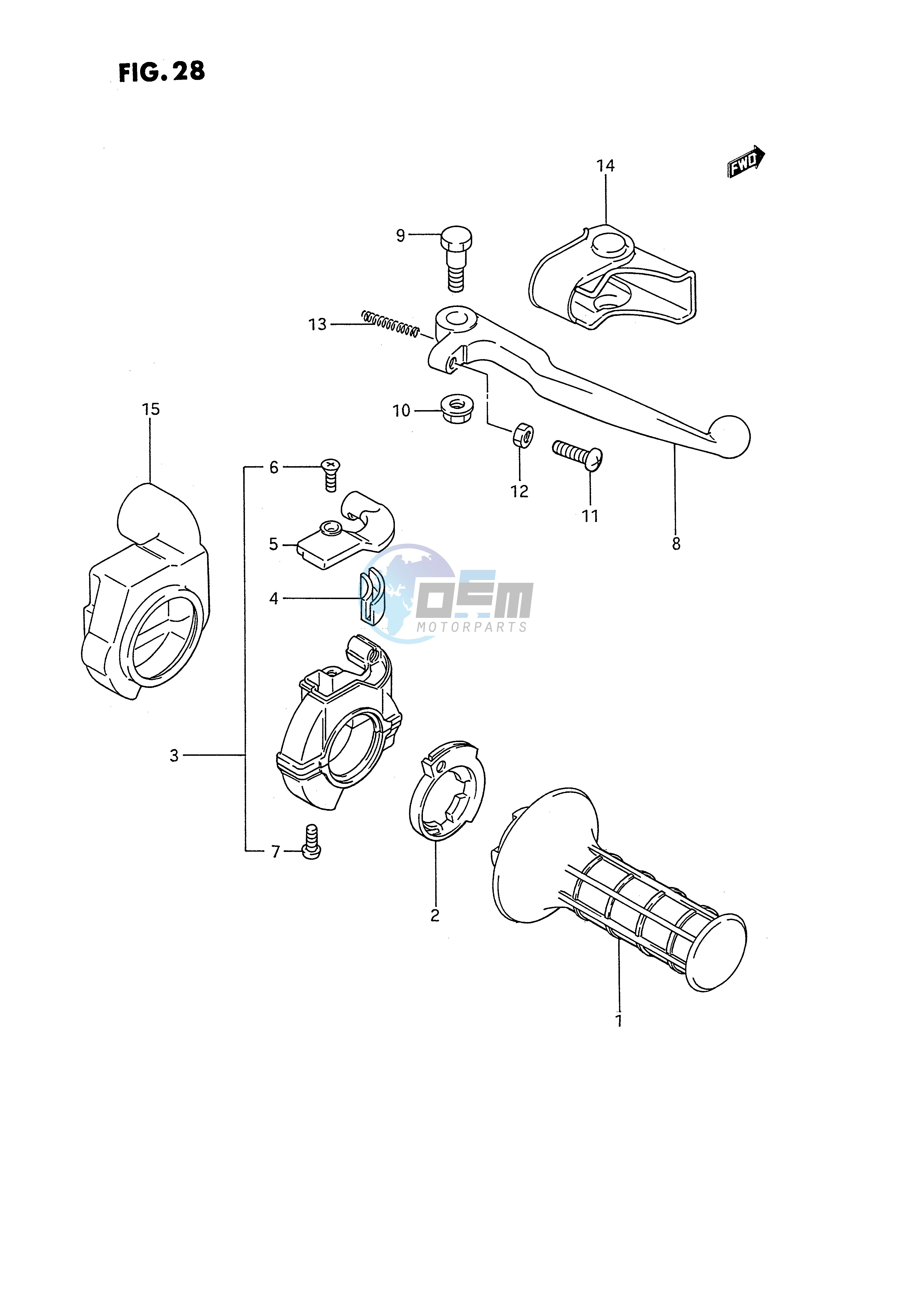 RIGHT HANDLE SWITCH (MODEL G H J)