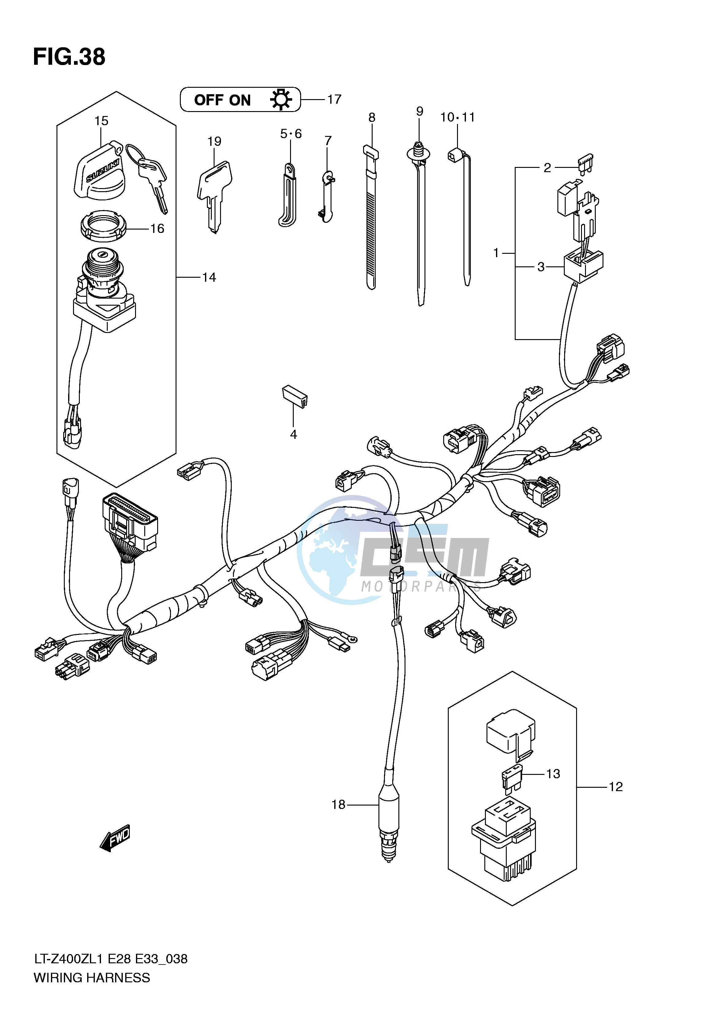 WIRING HARNESS (LT-Z400ZL1 E33)