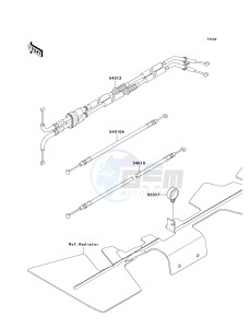 KRF 750 F [TERYX 750 4X4 NRA OUTDOORS] (F8F) C9FA drawing CABLES