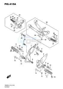 SV650S EU drawing FOOTREST