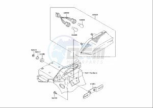 ZRX S 1200 (EU) drawing TAILLIGHT