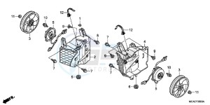 GL1800F GoldWing - GL1800-F 2ED - (2ED) drawing COOLING FAN