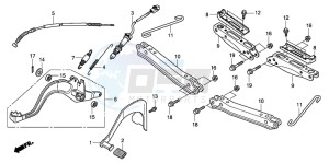 TRX420FM FOURTRAX drawing STEP/PEDAL