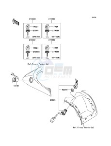 BRUTE FORCE 750 4x4i EPS KVF750HEF EU drawing Ignition Switch