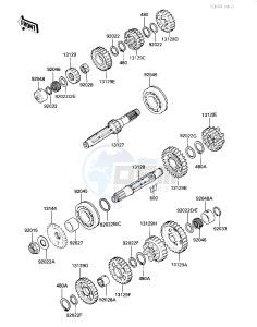 ZX 1000 A [NINJA 1000R] (A1-A2) [NINJA 1000R] drawing TRANSMISSION