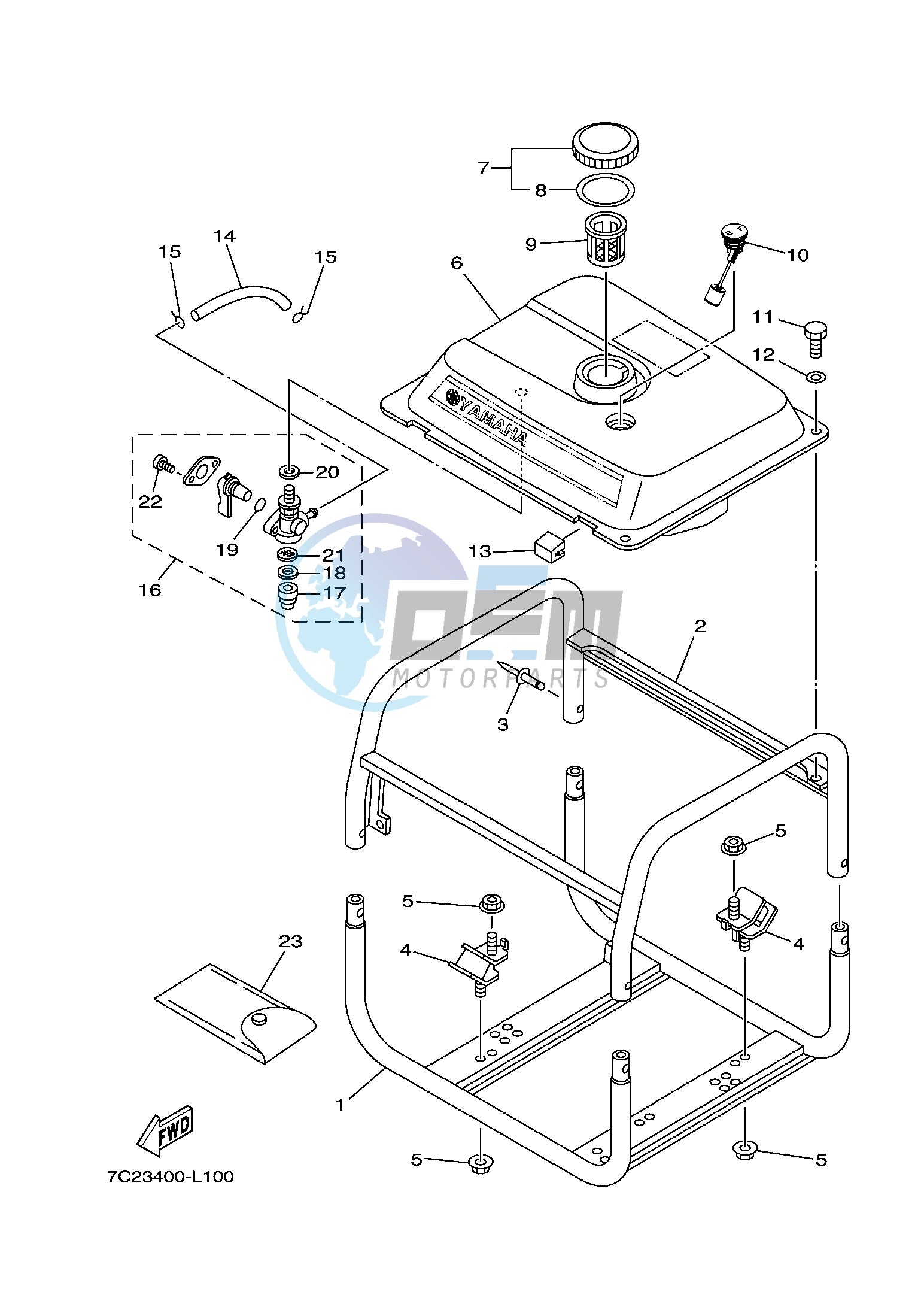 FRAME & FUEL TANK