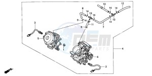 XL650V TRANSALP drawing CARBURETOR (ASSY.)