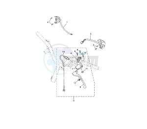 YN NEO'S 50 drawing HANDLE SWITCH AND LEVER 5C21-27-2D