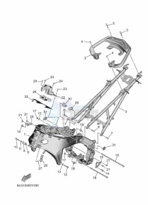 TRACER 9 GT+ MTT890D-K (BLG1) drawing FRAME