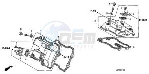 XL1000VA9 UK - (E / ABS MKH) drawing CYLINDER HEAD COVER