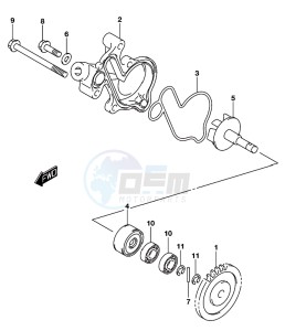 GSX-S125 drawing WATER PUMP