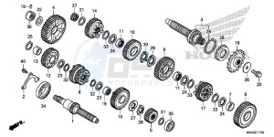 NC750XAG NC750X Europe Direct - (ED) drawing TRANSMISSION ( NC750X/ XA)