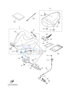 MT07A MT-07 ABS 700 (1XB6 1XB8) drawing SEAT