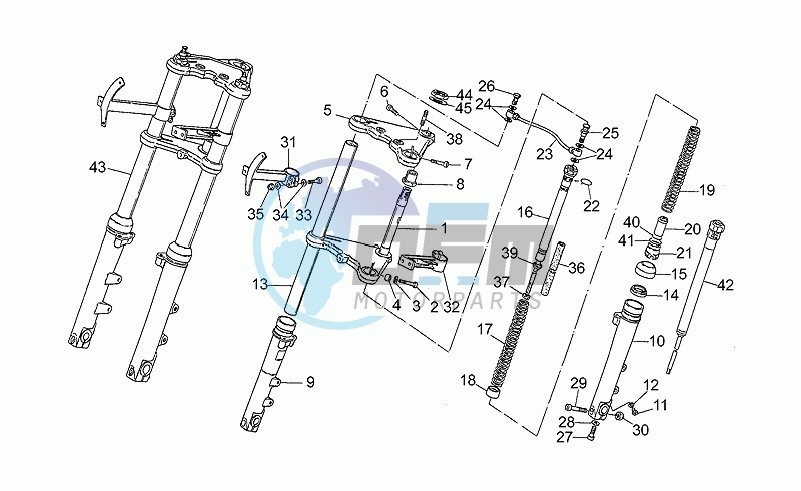 Front fork, 1st series