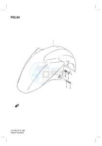 UH125 BURGMAN EU drawing FRONT FENDER