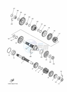 YZF250-A (B6P4) drawing TRANSMISSION