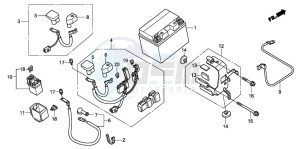 CBF1000 drawing BATTERY