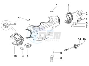 Beverly 125 drawing Selectors - Switches - Buttons