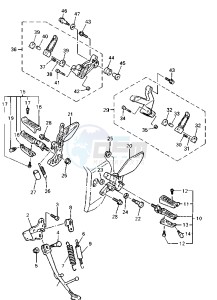 YZF R 750 drawing STAND-FOOTREST