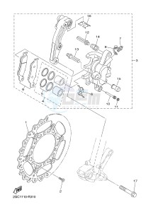 WR250F (2GBC 2GBD 2GBE) drawing FRONT BRAKE CALIPER