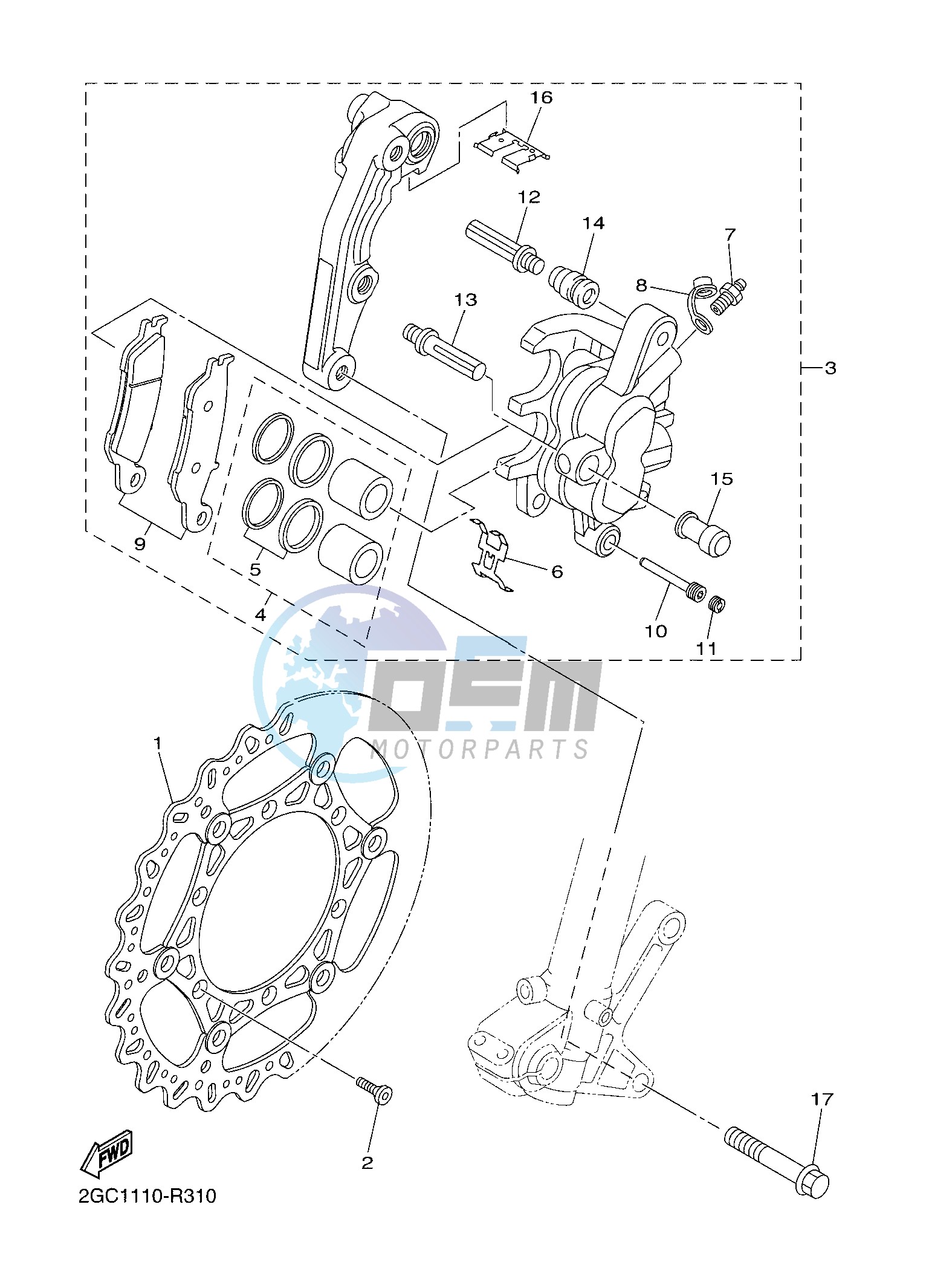 FRONT BRAKE CALIPER