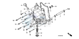 PES125R9 Europe Direct - (ED / STC 2ED) drawing RIGHT CRANKCASE COVER