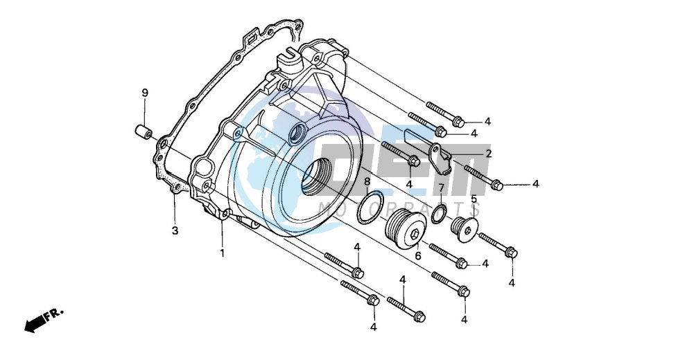 LEFT CRANKCASE COVER