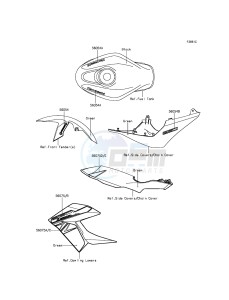 Z250SL ABS BR250FGF XX (EU ME A(FRICA) drawing Decals(Green)