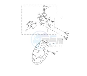 NS AEROX NAKED 50 drawing FRONT BRAKE CALIPER