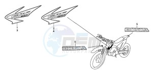 CRF100F drawing MARK (CRF80F5/CRF100F5)