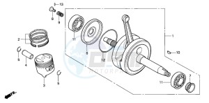 CRF100F drawing CRANKSHAFT/PISTON (CRF80F)